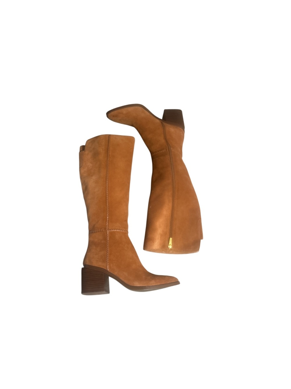 Vince Camito Suede Rust Boots Size 8/38.5 - Picture 2 of 5
